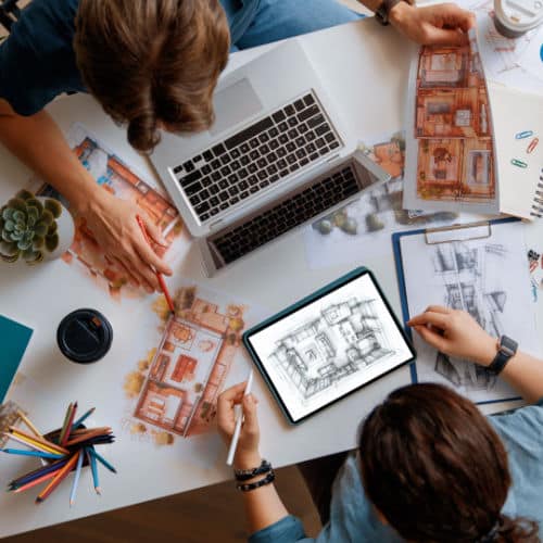 Interior Designers Rendering Room Designs